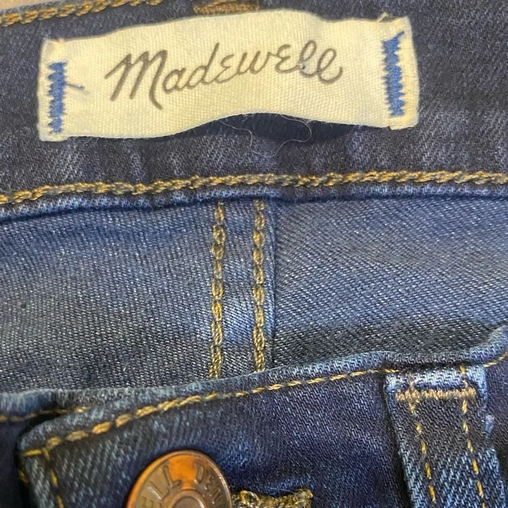 Madewell Dark Wash 10 Inch High Rise Skinny Jeans - Picture 8 of 11